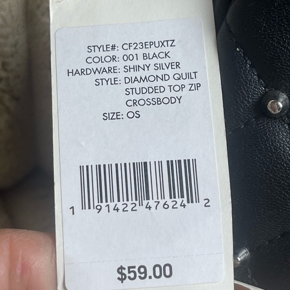 Rebecca Minkoff Black Quilted Studded Camera Crossbody NEW WITH TAGS - Picture 4 of 10